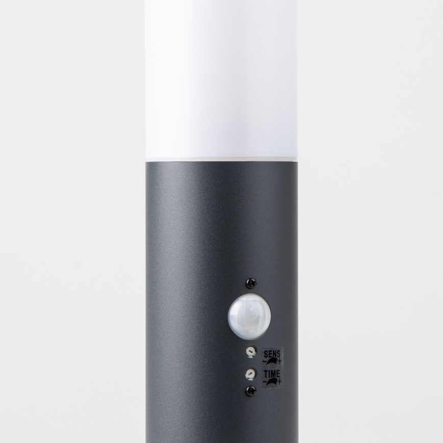 Brilagi - Kültéri lámpa mozgásérzékelővel NOVA 1xE27/15W/230V 40 cm IP44 antracit