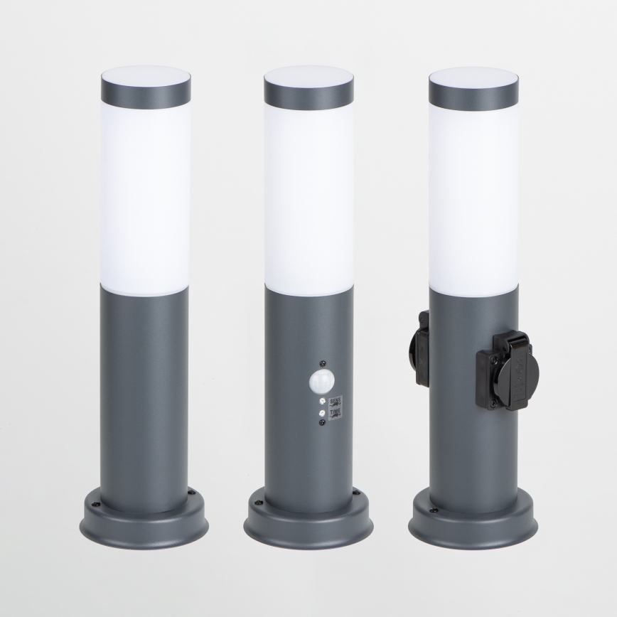 Brilagi - Kültéri lámpa mozgásérzékelővel NOVA 1xE27/15W/230V 40 cm IP44 antracit