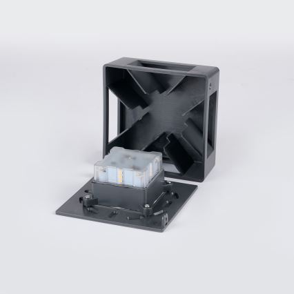 Brilagi - kültéri LED fali lámpa QUADRAY LED/6W/230V antracit IP54