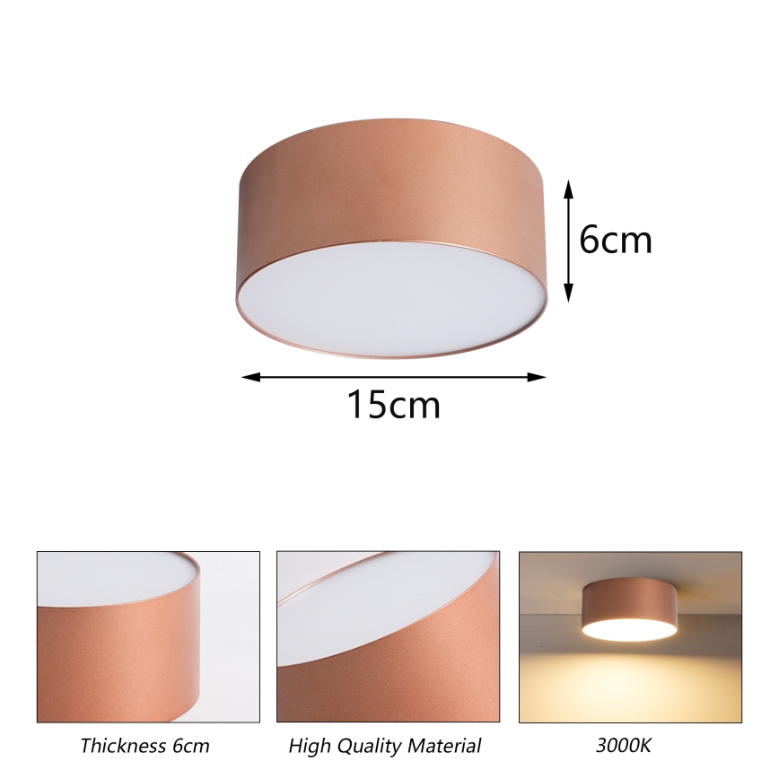 BRILAGI - Kültéri mennyezeti lámpa FORIS LED/20W/230V átmérő 15 cm bronz IP44
