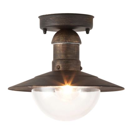 Brilagi - Kültéri mennyezeti lámpa MOLDE 1xE27/60W IP44 bronz/patina