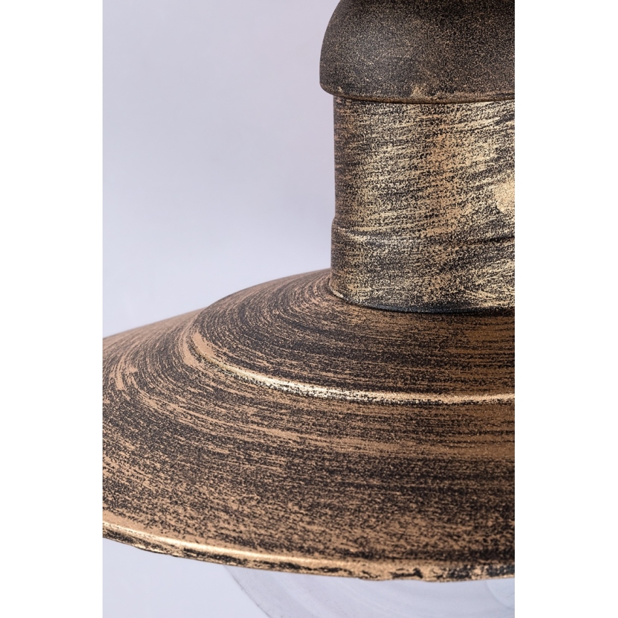 Brilagi - Kültéri mennyezeti lámpa MOLDE 1xE27/60W IP44 bronz/patina
