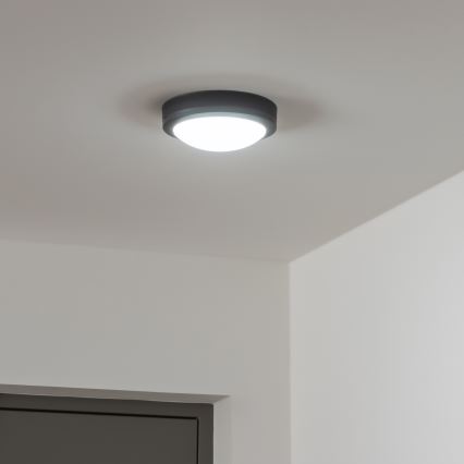 Brilagi - LED kültéri mennyezeti lámpa LED/13W/230V átm. 17 cm IP54 antracit