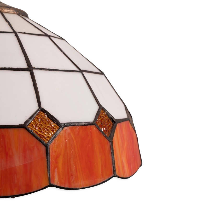 Brilagi - láncon függő Tiffany-vitrázs csillár SIENNA 1xE27/60W/230V átm. 40 cm