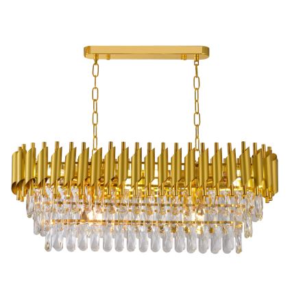 Brilagi - Láncos csillár ECLIPSE 10xE14/10W/230V 78x28 cm arany