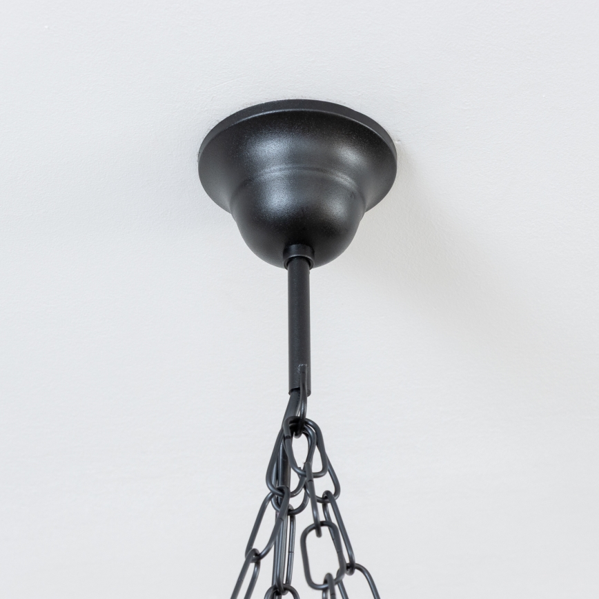 Brilagi - Láncos csillár TIMONA 4xE14/40W/230V átm. 50 cm bükk