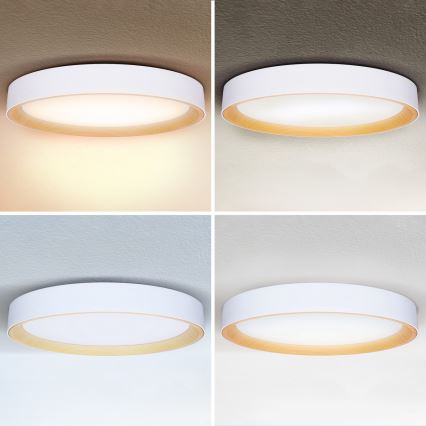 Brilagi - LED dimmelhető mennyezeti lámpatest LARIOS LED/72W/230V 3000-6500K fehér átm. 59 cm + távirányító
