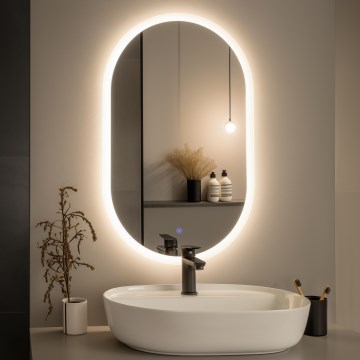 Brilagi - LECCO LED fürdőszobai tükör LED/25W/230V 50x80 cm IP44 CRI 90 fényerőszabályozható + CCT