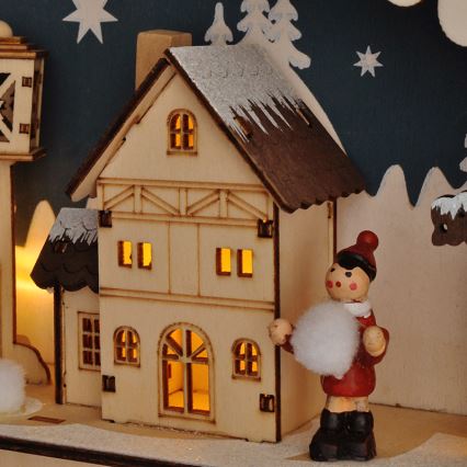 Brilagi - LED adventi naptár LED/2xAA fenyő