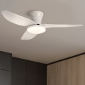 Brilagi - LED állítható fényerejű mennyezeti ventilátor LED/30W/230V 3000-6500K fehér + távirányító