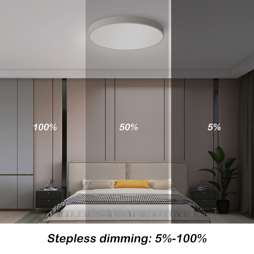 Brilagi - LED állítható fényerejű mennyezeti lámpa POOL SMART LED/48W/230V 40 cm 3000-6000K Wi-Fi Tuya + távirányító fehér