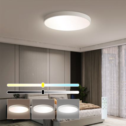 Brilagi - LED állítható fényerejű mennyezeti lámpa POOL SMART LED/60W/230V 50 cm 3000-6000K Wi-Fi Tuya + távirányító fehér
