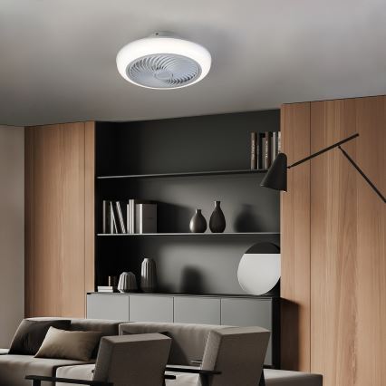 Brilagi - LED dimmelhető mennyezeti lámpa ventilátorral LED/30W/230V 3000-6500K fehér + távirányító