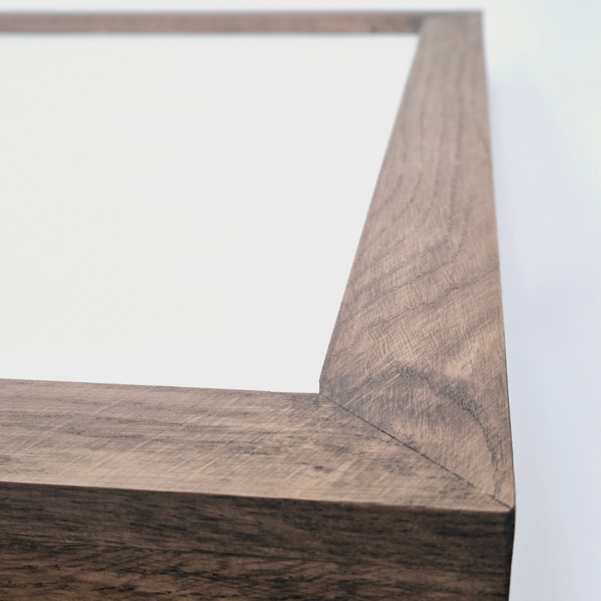 Brilagi - LED állítható fényerejű fürdőszobai mennyezeti lámpa WOODY FRAME LED/50W/230V tölgy dió 60x60 cm 3000-6000K IP44 + távirányító