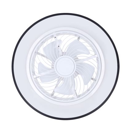 Brilagi - LED dimmelhető mennyezeti lámpa ventilátorral LED/30W/230V 3000-6500K fekete + távirányító