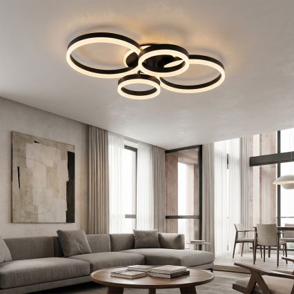 Brilagi - LED dimmelhető mennyezeti lámpa ORBITS LED/49W/230V 3000-6000K + távirányító