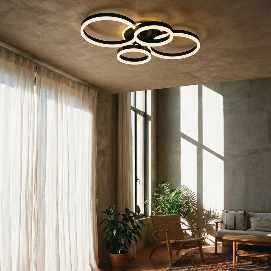 Brilagi - LED dimmelhető mennyezeti lámpa ORBITS LED/49W/230V 3000-6000K + távirányító