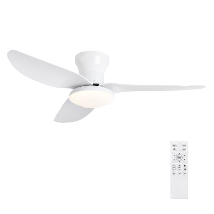 Brilagi - LED állítható fényerejű mennyezeti ventilátor LED/30W/230V 3000-6500K fehér + távirányító