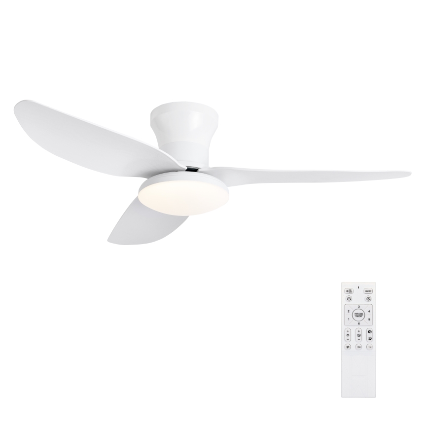 Brilagi - LED állítható fényerejű mennyezeti ventilátor LED/30W/230V 3000-6500K fehér + távirányító