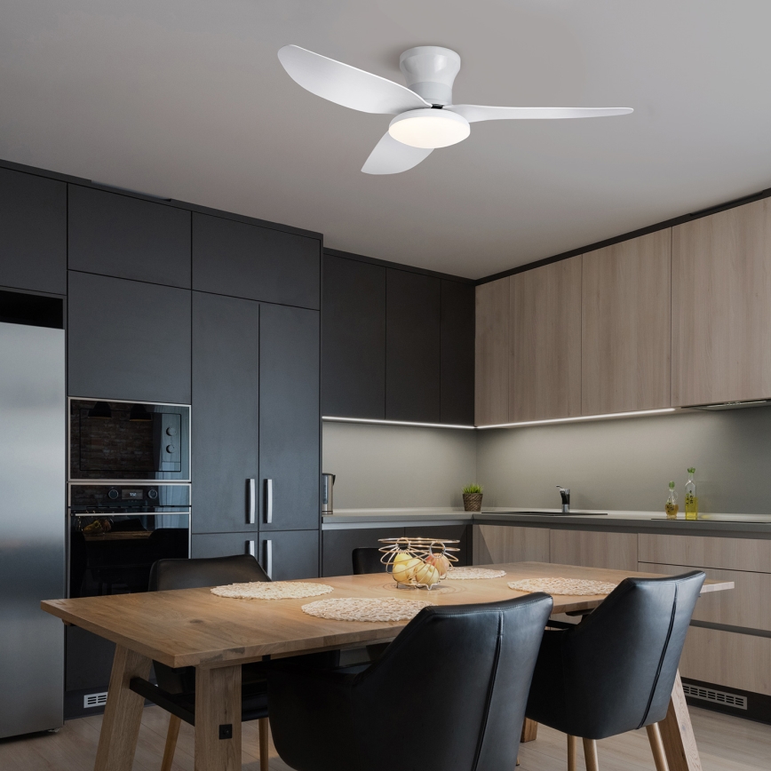Brilagi - LED állítható fényerejű mennyezeti ventilátor LED/30W/230V 3000-6500K fehér + távirányító