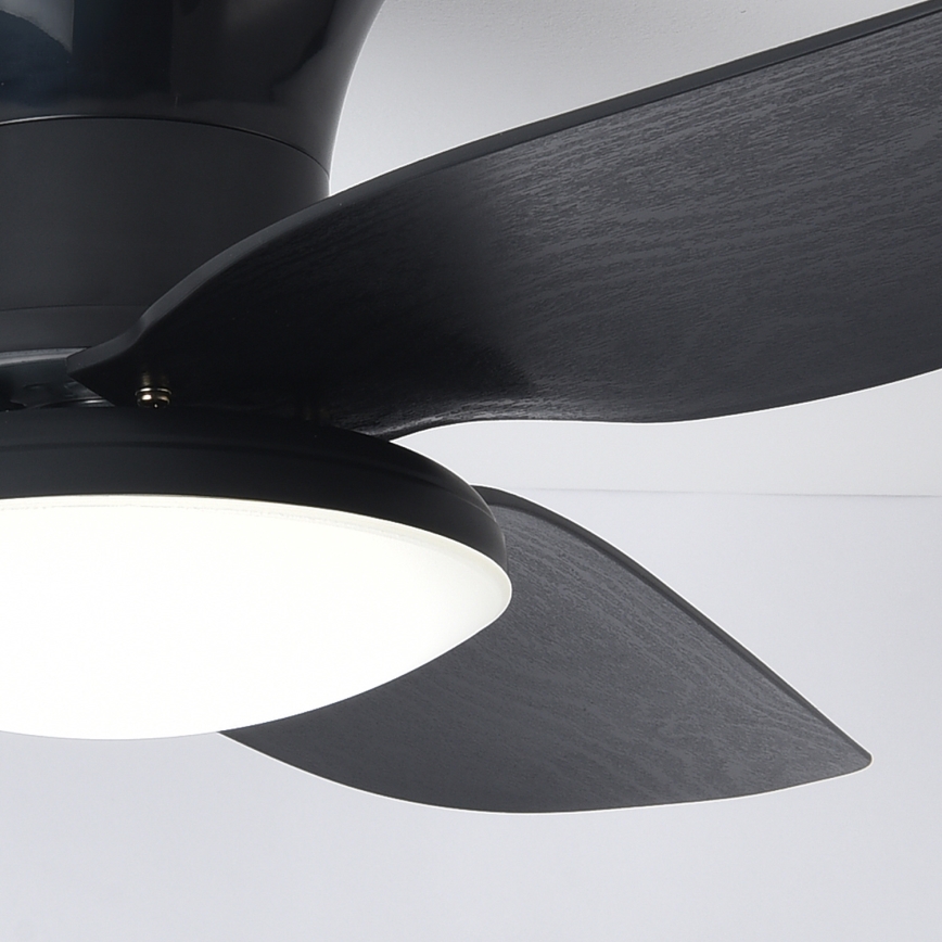 Brilagi - LED dimmelhető mennyezeti ventilátor LED/30W/230V 3000-6500K fekete + távirányító