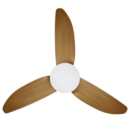 Brilagi - LED dimmelhető mennyezeti ventilátor LED/30W/230V 3000-6500K fekete/barna + távirányító