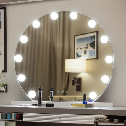 Brilagi - LED állítható fényerejű sminktükör HOLLYWOOD LED/12W/230V 3000/4000/6500K