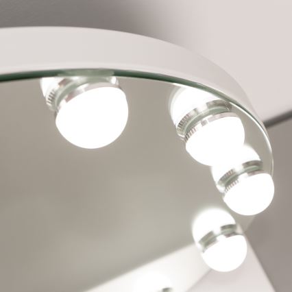 Brilagi - LED állítható fényerejű sminktükör HOLLYWOOD LED/12W/230V 3000/4000/6500K