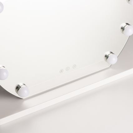 Brilagi - LED állítható fényerejű sminktükör HOLLYWOOD LED/12W/230V 3000/4000/6500K