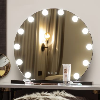 Brilagi - LED állítható fényerejű sminktükör HOLLYWOOD LED/12W/230V 3000/4000/6500K