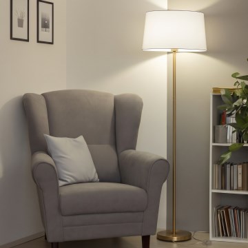 Brilagi - LED állólámpa CERIA 1xE27/20W/230V átm. 45 cm fehér/arany