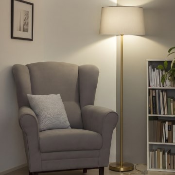 Brilagi - LED állólámpa CERIA 1xE27/20W/230V átm. 45 cm szürke/arany