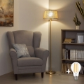 BRILAGI - LED állólámpa CERIA 1xE27/20W/230V Ø 35 cm bézs/arany