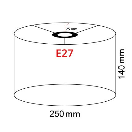 Brilagi - LED állólámpa CERIA 1xE27/40W/230V átm. 25 cm fehér/fekete