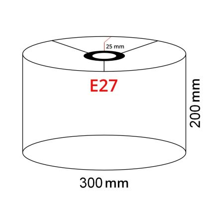 Brilagi - LED állólámpa CERIA 1xE27/40W/230V Ø 30 cm szürke/matt króm