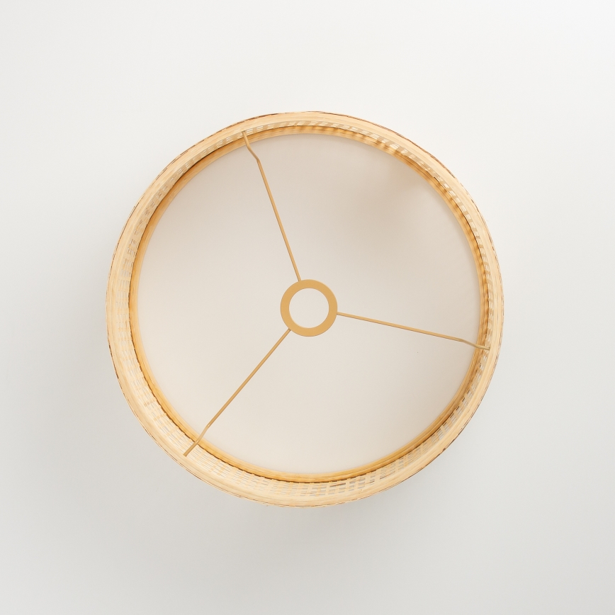 Brilagi - LED állólámpa CERIA 1xE27/40W/230V Ø 40 cm bambusz/matt króm