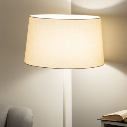 Brilagi - LED állólámpa CERIA 1xE27/40W/230V Ø 45 cm bézs/fehér