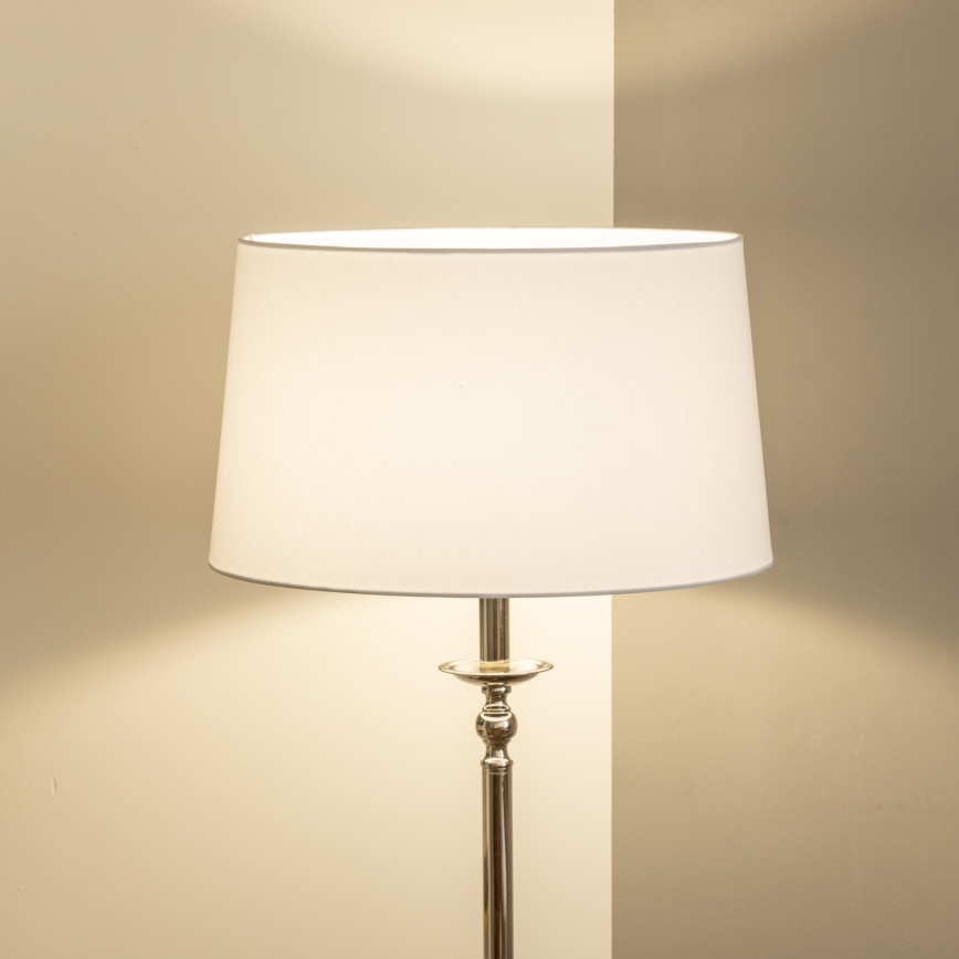 Brilagi - LED állólámpa CERIA 1xE27/60W/230V Ø 45 cm fényes króm/fehér