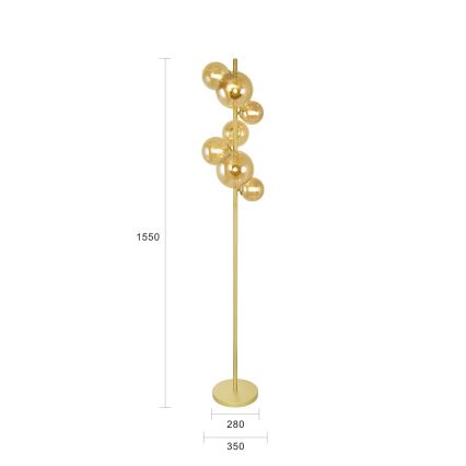 Brilagi - LED Állólámpa MILLA 7xG9/3W/230V arany