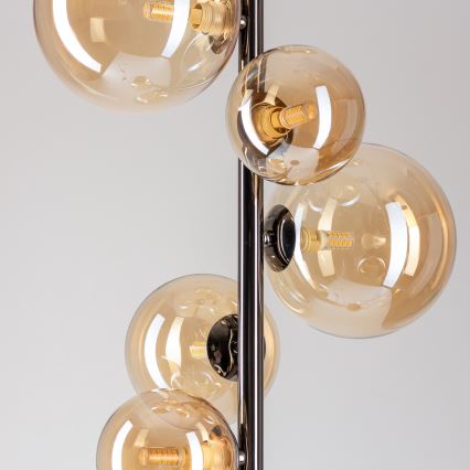Brilagi - LED állólámpa MILLA 7xG9/3W/230V fekete króm/arany