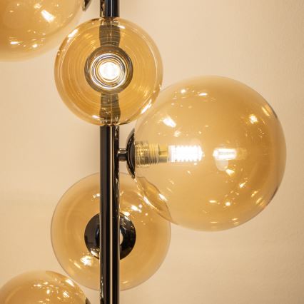 Brilagi - LED állólámpa MILLA 7xG9/3W/230V fekete króm/arany