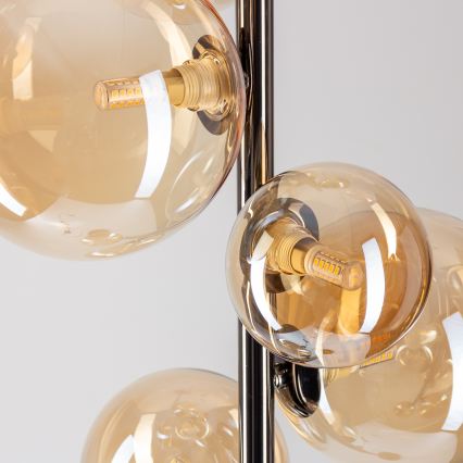 Brilagi - LED állólámpa MILLA 7xG9/3W/230V fekete króm/arany