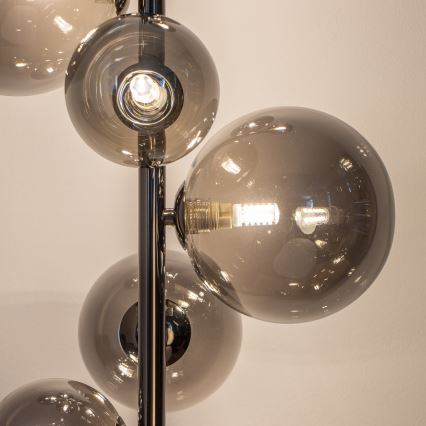 Brilagi - LED állólámpa MILLA 7xG9/3W/230V fekete króm/füstszínű