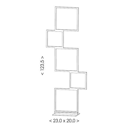 Brilagi - LED állólámpa SHIFT LED/36W/230V 4000K 123 cm fekete