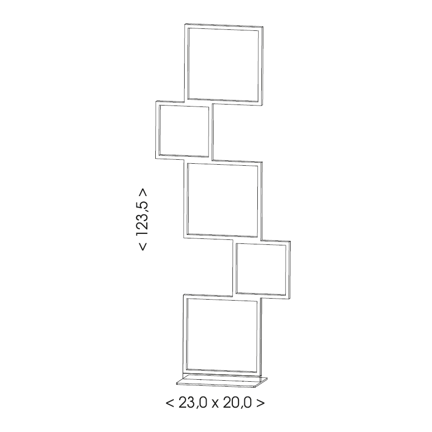 Brilagi - LED állólámpa SHIFT LED/36W/230V 4000K 123 cm fekete