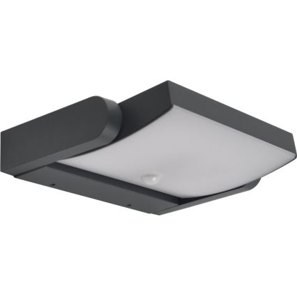 Brilagi - LED kültéri fali lámpa érzékelővel ANKLE LED/18W/230V 3000K IP65 antracit