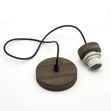 Brilagi - LED Függeszték kábelre ANTHONY 1xE27/60W/230V tölgy dió/fehér