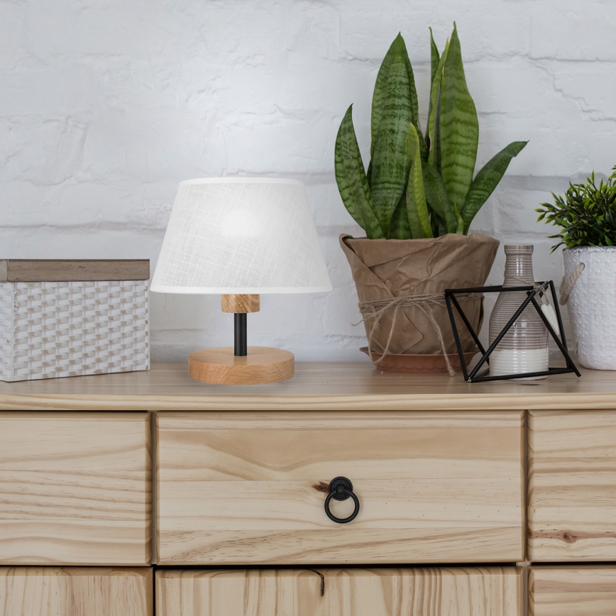 Brilagi - LED Asztali lámpa ANTHONY 1xE14/40W/230V tölgy/fehér