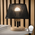 BRILAGI - LED Asztali lámpa ANTHONY 1xE14/40W/230V tölgy/fekete