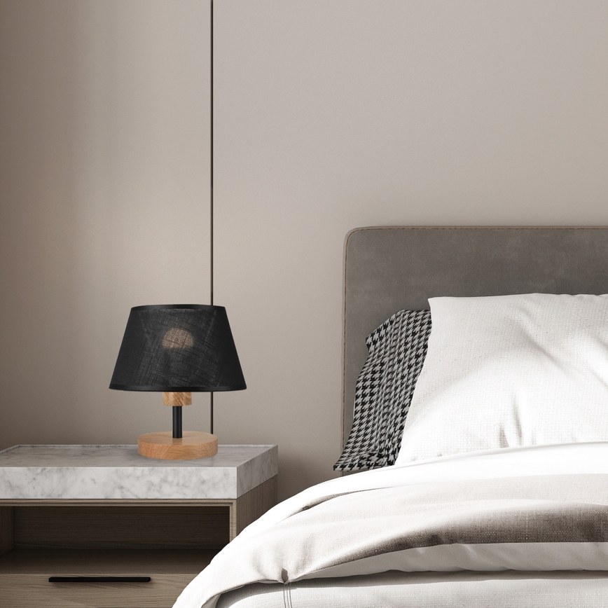 Brilagi - LED Asztali lámpa ANTHONY 1xE14/40W/230V tölgy/fekete